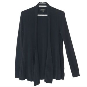 Charter Club Luxury Cashmere Open Front Cardigan Black Womens Size Small Soft
